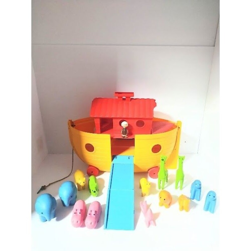 VTG Samsonite Noah’s Ark 1974 Toy Playset Animals Hong Kong Incomplete